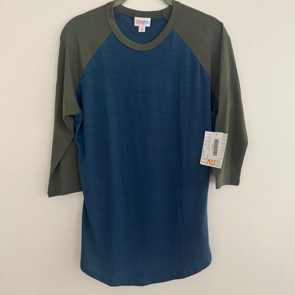 Lularoe Solid Randy in Blue/Green - Picture 2 of 6